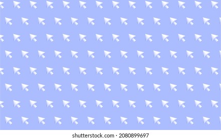 Cursor Pale Violet 3D Rendering Pattern