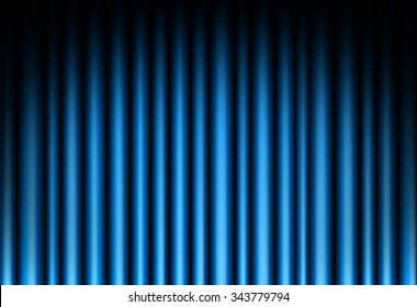 Curtain Of Blue Background