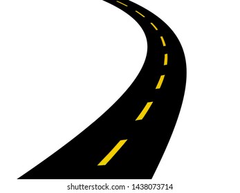 long road clipart