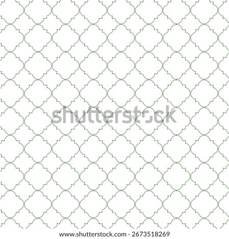 curve and round interlocking paver bricks arabic geometric seamless pattern