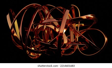 Curved Abstract design concept 3d illustration made in blender  Can be used for website  background   social medias templates 