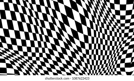 Curved Black White Lines Stock Illustration 1087622465