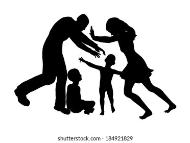 Custody Fight. Main Victims Are Children When Parents Are Fighting For Sole Custody 