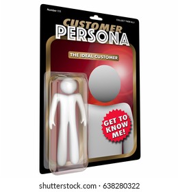 Customer Persona Action Figure Buyer Profile 3D Illustration
