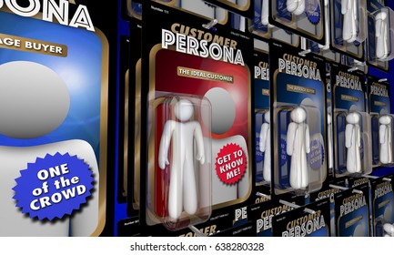 Customer Persona Targeting Best Ideal Buyer Action Figures 3d Illustration