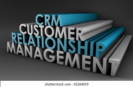 Customer Relationship Management CRM In 3d Art