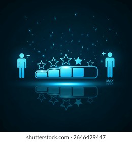 Customer Satisfaction Rating Scale Progress Bar Evaluation Feedback Performance Analysis Score