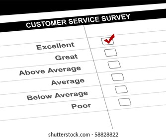 Customer Service Survey Form Stock Illustration 58828822 | Shutterstock