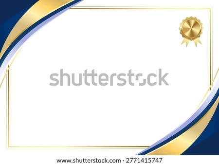 Customizable Achievement Certificate Template Featuring Blank Design, Professional Layout and Elegant Border Style for Award Recognition, Education, Corporate and Printable Certificate Use