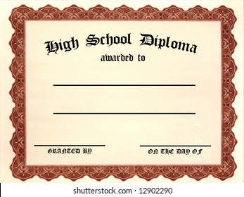 Customizable High School Diploma