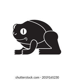 Cut Of Meat Frog. Toad Silhouette Scheme Lines Of Different Parts Meat. How To Cut Flesh Amphibian. Poster Butchers Diagram For Meat Stores. Barbecue And Steaks, Delicacy Dishes.