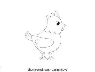 Cute   adorable animal drawings for children colouring sheet