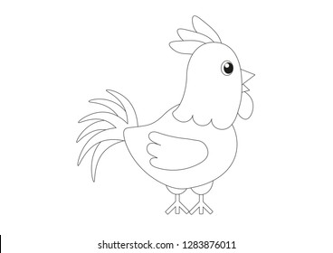 Cute   adorable animal drawings for children colouring sheet
