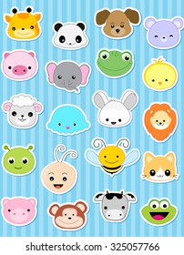 Cute animal face sticker collection specially for kids