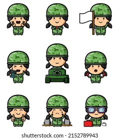 1,823 Cartoon army girl Images, Stock Photos & Vectors | Shutterstock