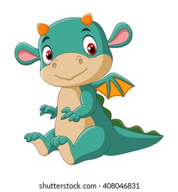 Cute Baby Dragon Stock Illustration 408046831 | Shutterstock