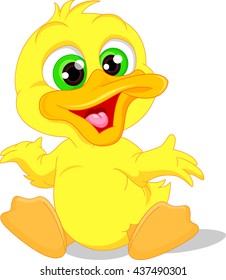 Cute Baby Duck Cartoon