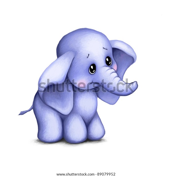 cute baby elephant on white background stock illustration 89079952 https www shutterstock com image illustration cute baby elephant on white background 89079952