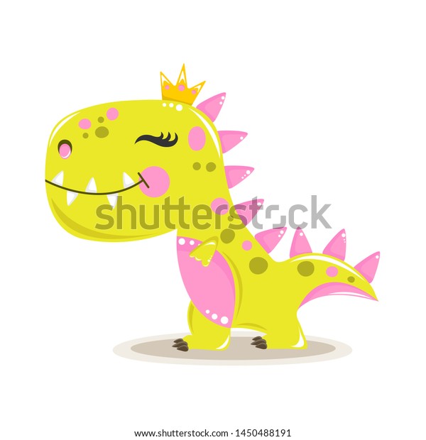 dinosaur with a crown on its head