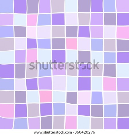 Cute Background Squares Purple Pink Blue Stock Illustration