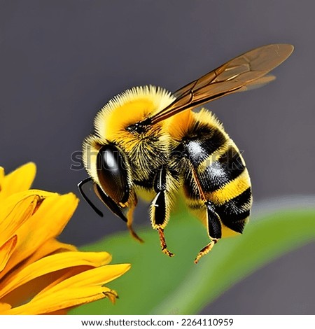 Similar – Image, Stock Photo black on yellow? bee!