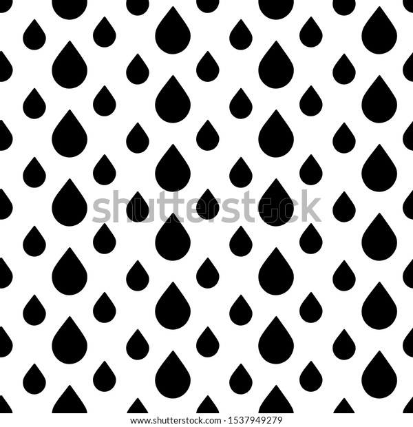 Cute Black White Drop Pattern Flat Stock Illustration 1537949279 ...