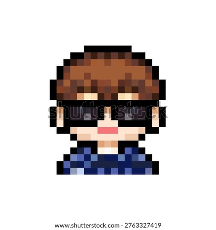 Cute boy 8bit pixel art