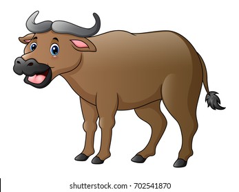 Cute Buffalo Cartoon