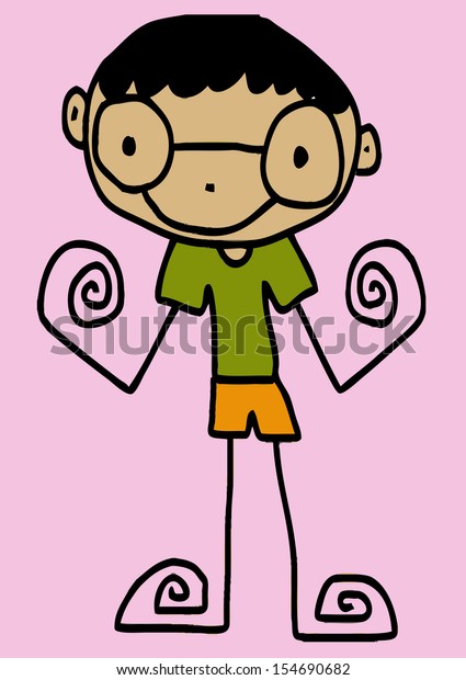 Cute Cartoon Boys Girls Clip Art Stock Illustration 154690682 Shutterstock 1992