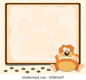 Cute Cartoon Dog Blackboard Stock Illustration 192851657 | Shutterstock