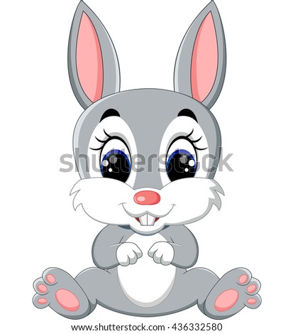  Cute  Cartoon  Rabbit  436332580 Shutterstock