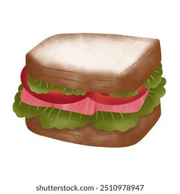 Cute Cartoon Sandwich Clipart for Snack Menus, Food Blogs, and Digital Designs. - Powered by Shutterstock