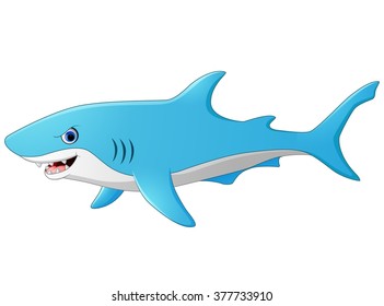 Cute Cartoon Shark Stock Illustration 377733910 | Shutterstock