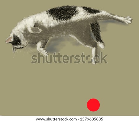 Similar – Image, Stock Photo Tiger climbs into the water