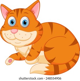 Cute Cat Relaxing Stock Illustration 248554906 | Shutterstock