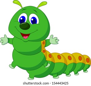 Cute Caterpillar Cartoon Stock Illustration 154443425 | Shutterstock