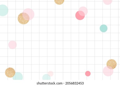 Cute Celebration Background, Cute Grid Pattern With Colorful Bokeh