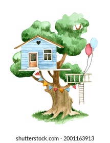 cute children's treehouse 