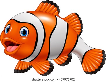 Cute Clown Fish Cartoon