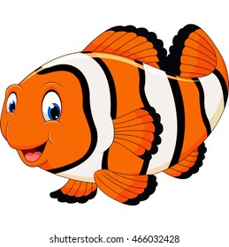 Cute Clown Fish Cartoon Stock Illustration 466032428 | Shutterstock