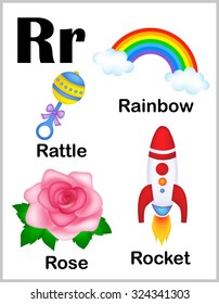 Cute Colorful Alphabet Letter R Set Stock Illustration 324341303 ...