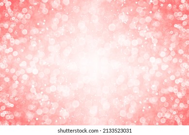 Cute coral pale pink, peach and salmon color glitter sparkle confetti background for happy birthday party invite, ballet, mother’s day lady kid mom border, Christmas light or girly feminine faith love - Powered by Shutterstock