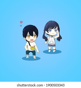 Anime Couple Images Stock Photos Vectors Shutterstock