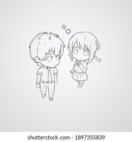 Boy Anime Sketch Bilder Stockfoton Och Vektorer Med Shutterstock
