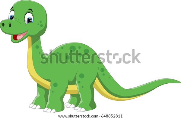 Cute Dinosaur Cartoon Stock Illustration 648852811 | Shutterstock