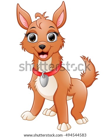Cute Dog Cartoon Stock Illustration 494544583 - Shutterstock