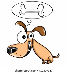 Vector Illustration Dog Stock Vector (Royalty Free) 135391532 ...