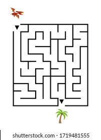 Cute Easy Dino Themed Maze For Kids