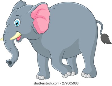 Illustration Mother Elephant Hugging Her Baby Stock Vector (Royalty ...