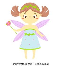 Cute Fairy Flower Magic Wand Cartoon Stock Illustration 1505532803 